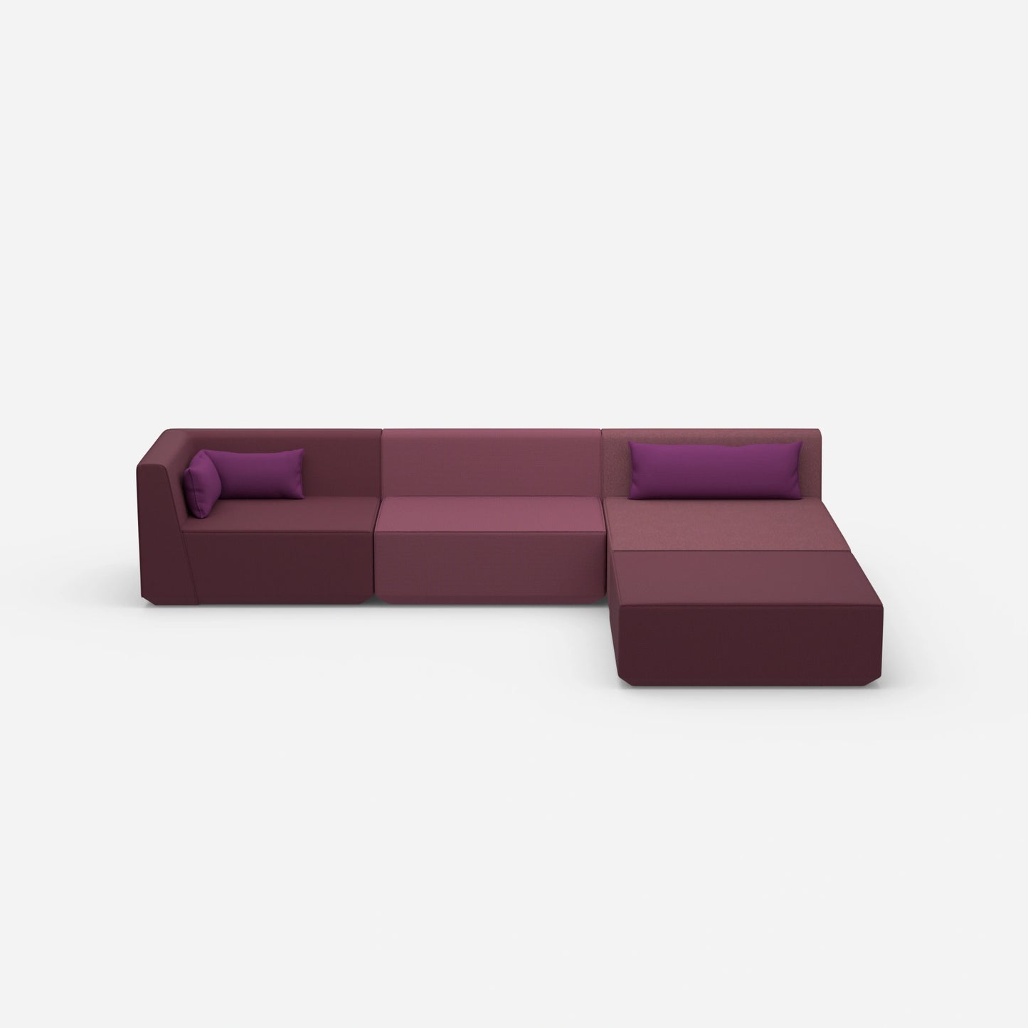Modulares Ecksofa groß zum Schlafen von vorne