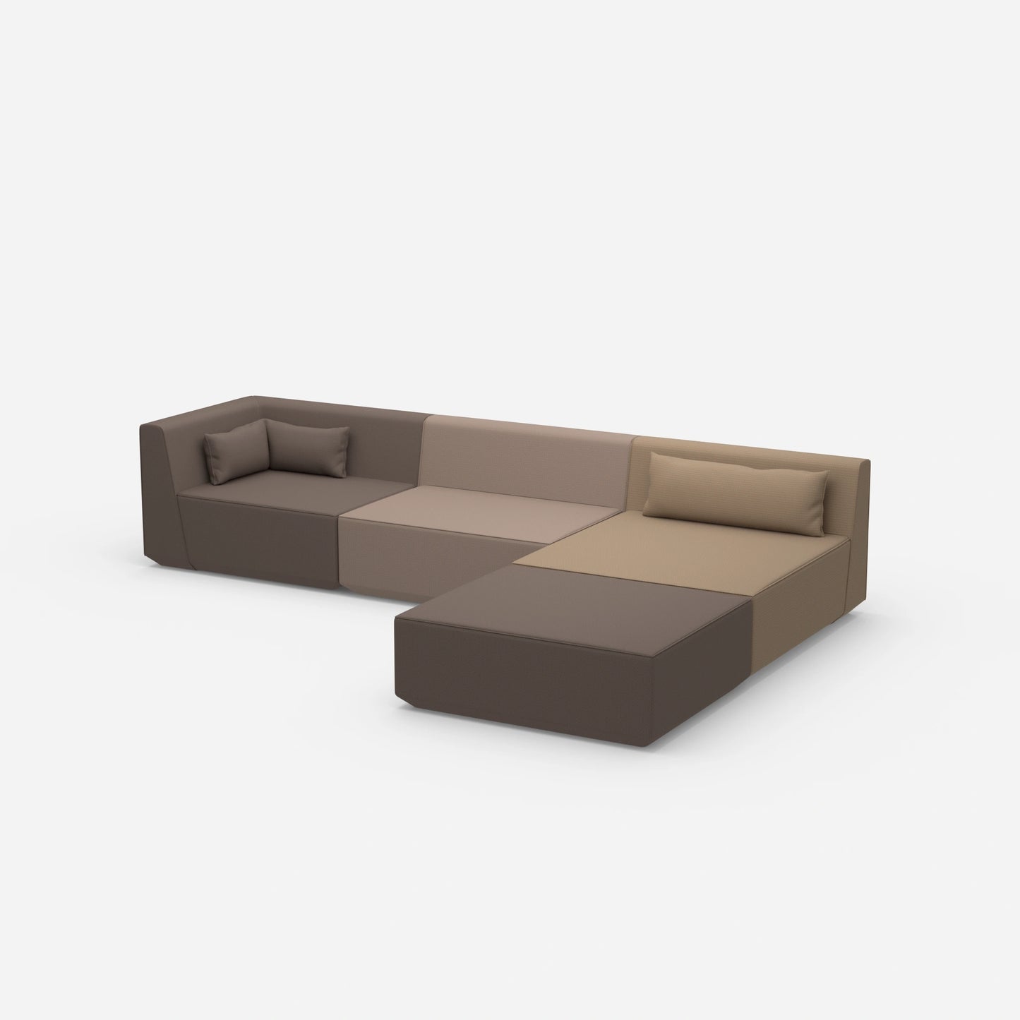 Modulares Ecksofa groß zum Schlafen von der Seite