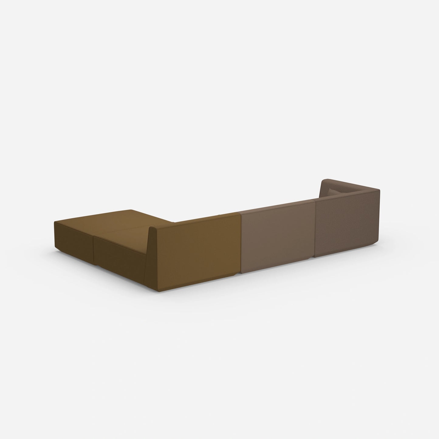 Modulares Ecksofa groß zum Schlafen von hinten