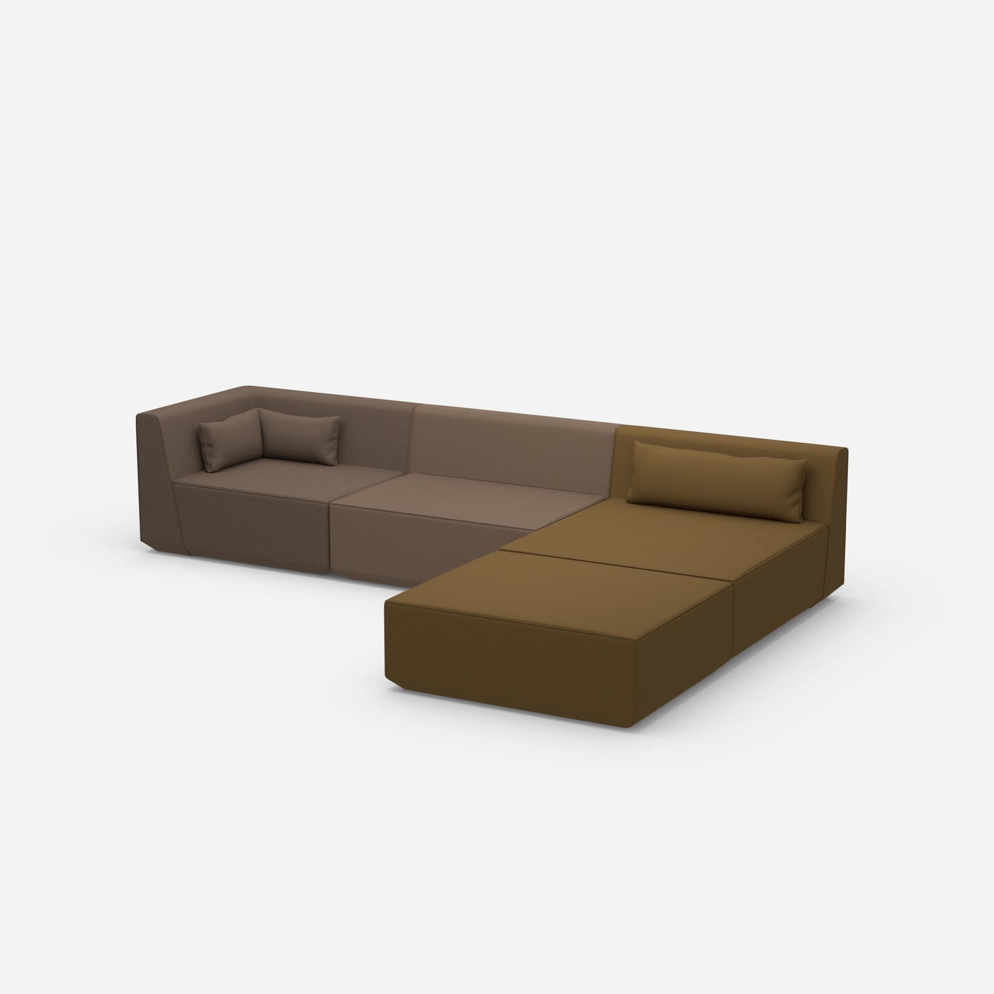 Modulares Ecksofa groß zum Schlafen von der Seite
