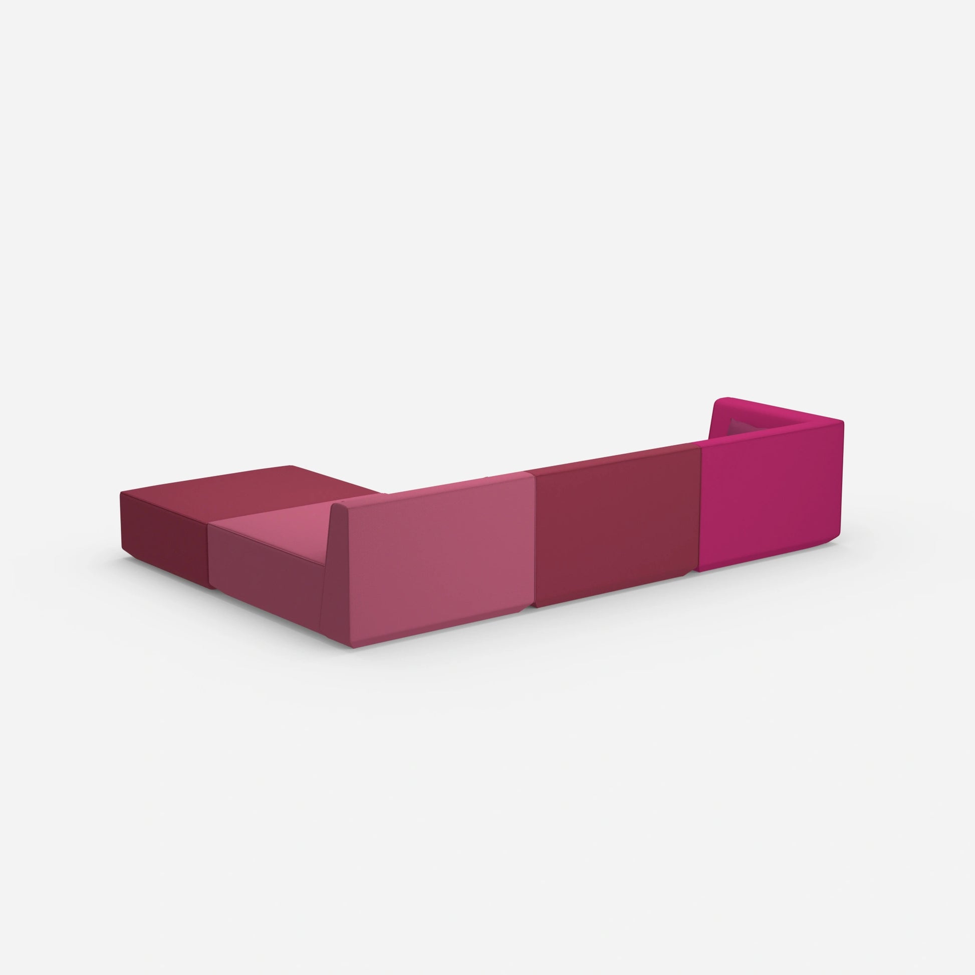 Modulares Ecksofa groß zum Schlafen von hinten