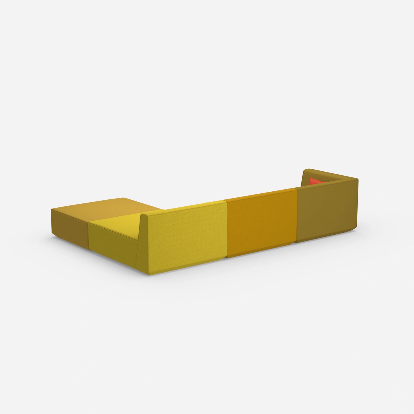 Modulares Ecksofa groß zum Schlafen von hinten