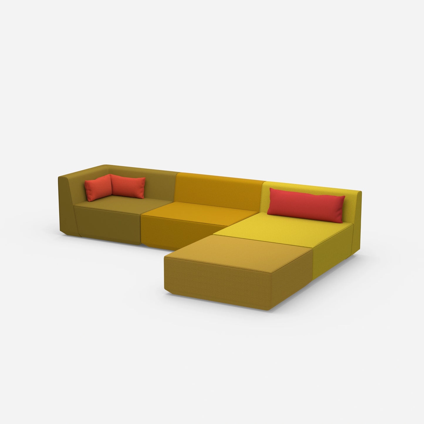Modulares Ecksofa groß zum Schlafen von der Seite