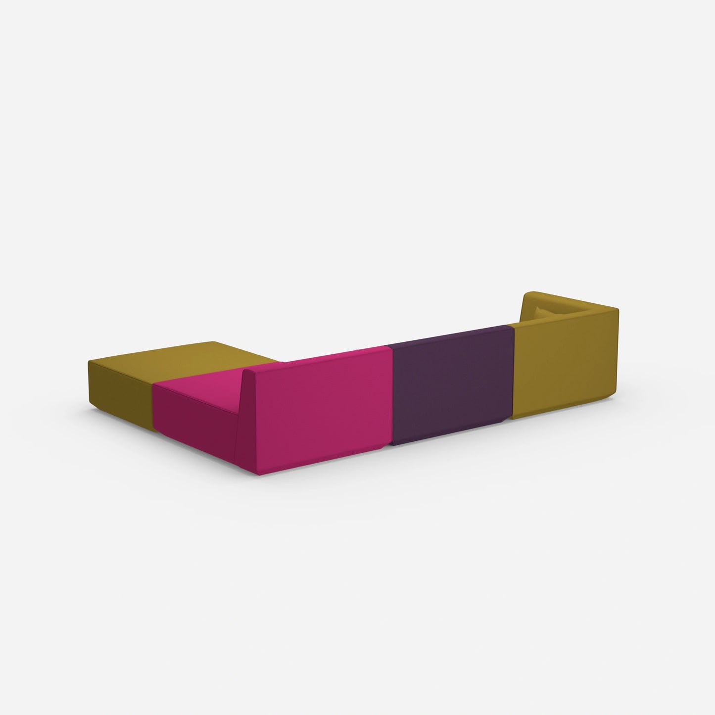 Modulares Ecksofa groß zum Schlafen von hinten
