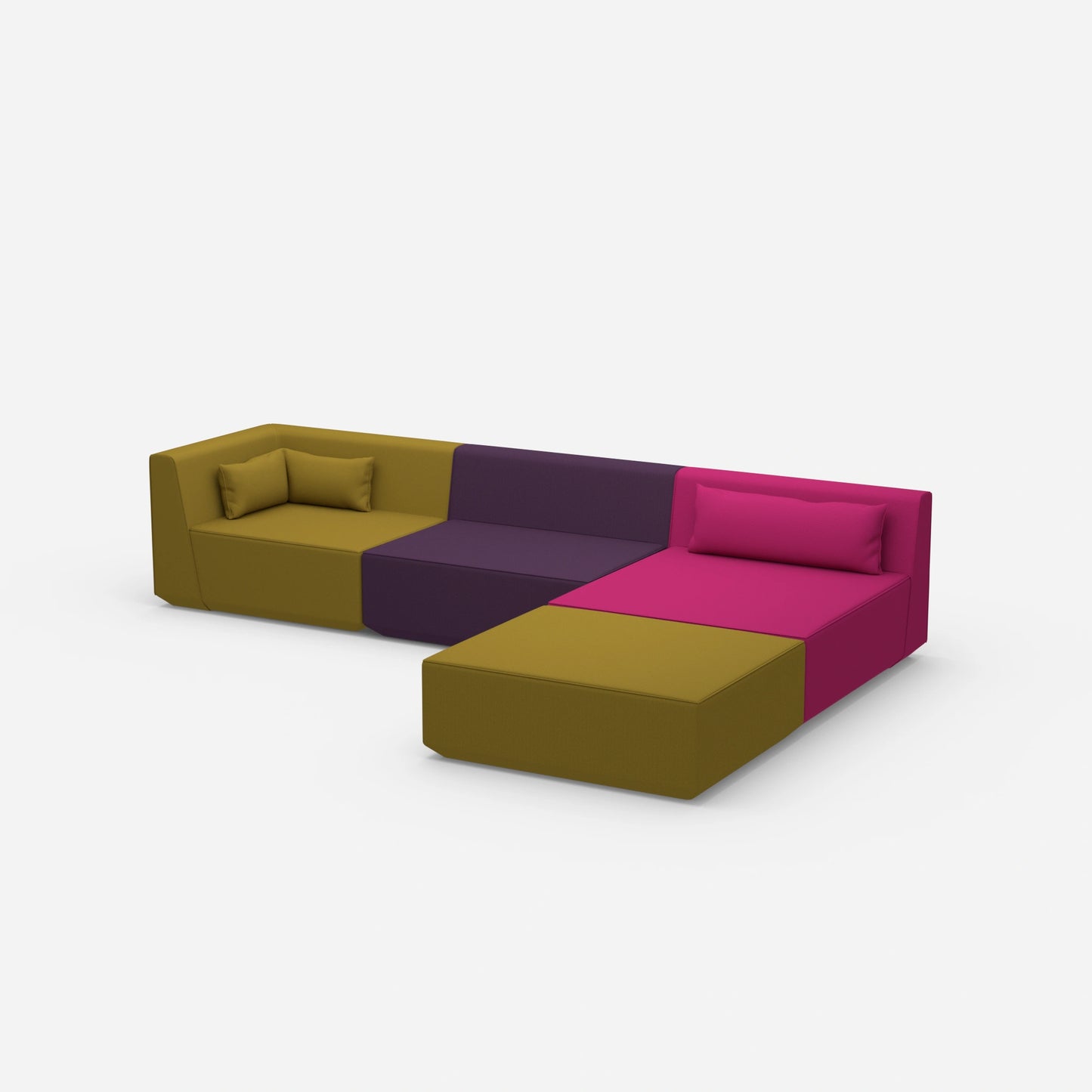 Modulares Ecksofa groß zum Schlafen von der Seite