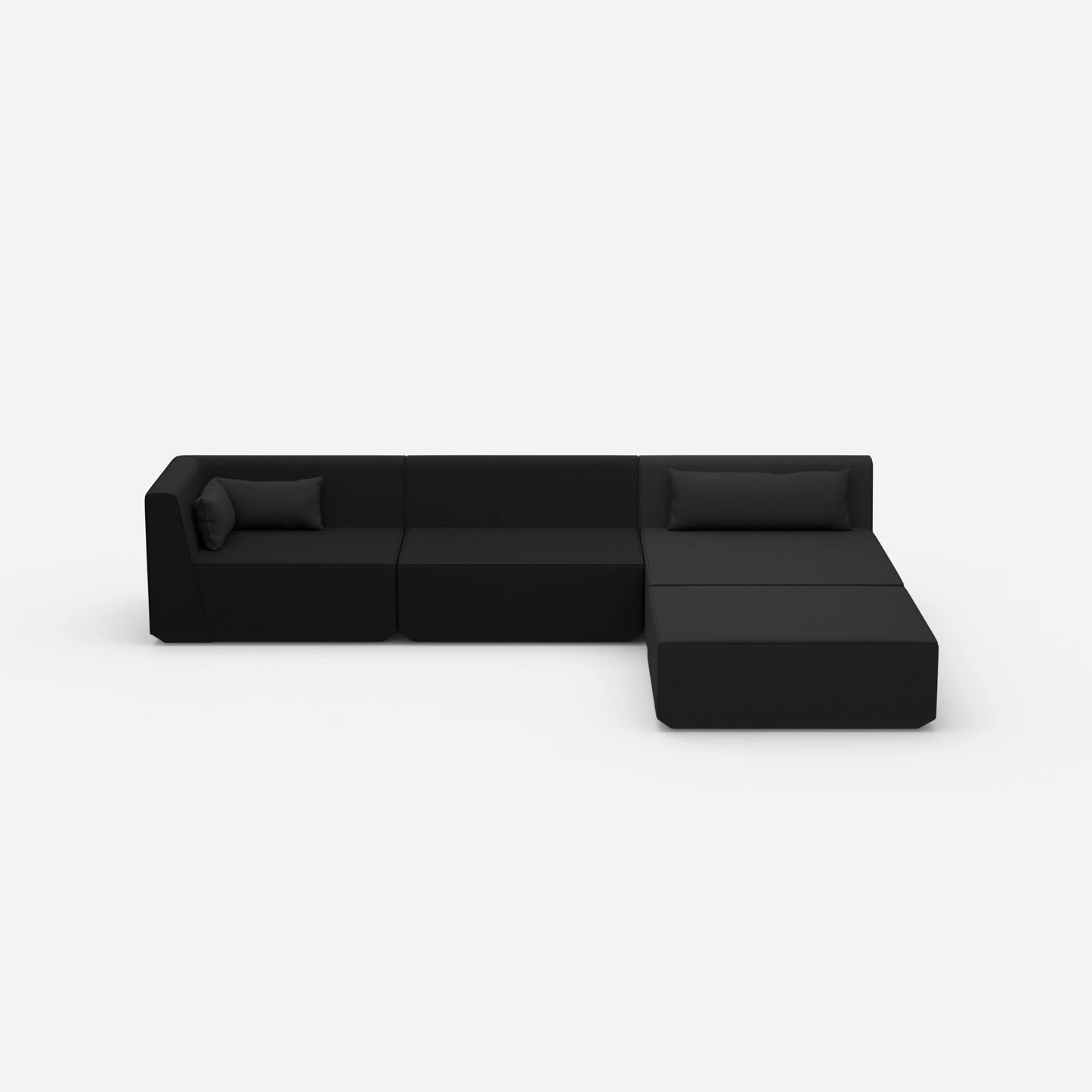 Modulares Ecksofa groß zum Schlafen von vorne