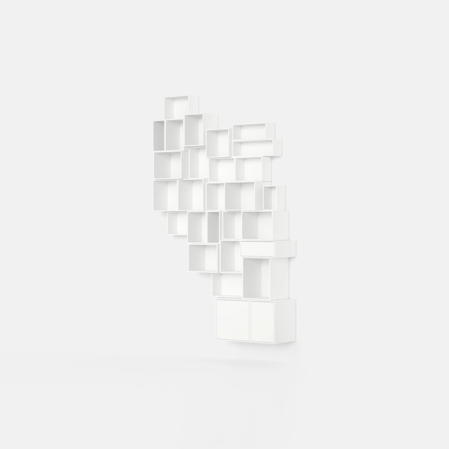Modulares Regal RK251 von der linken Seite