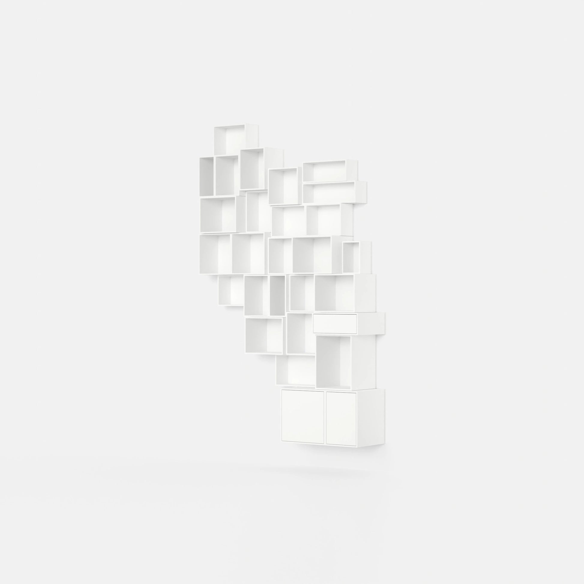 Modulares Regal RK251 von der linken Seite