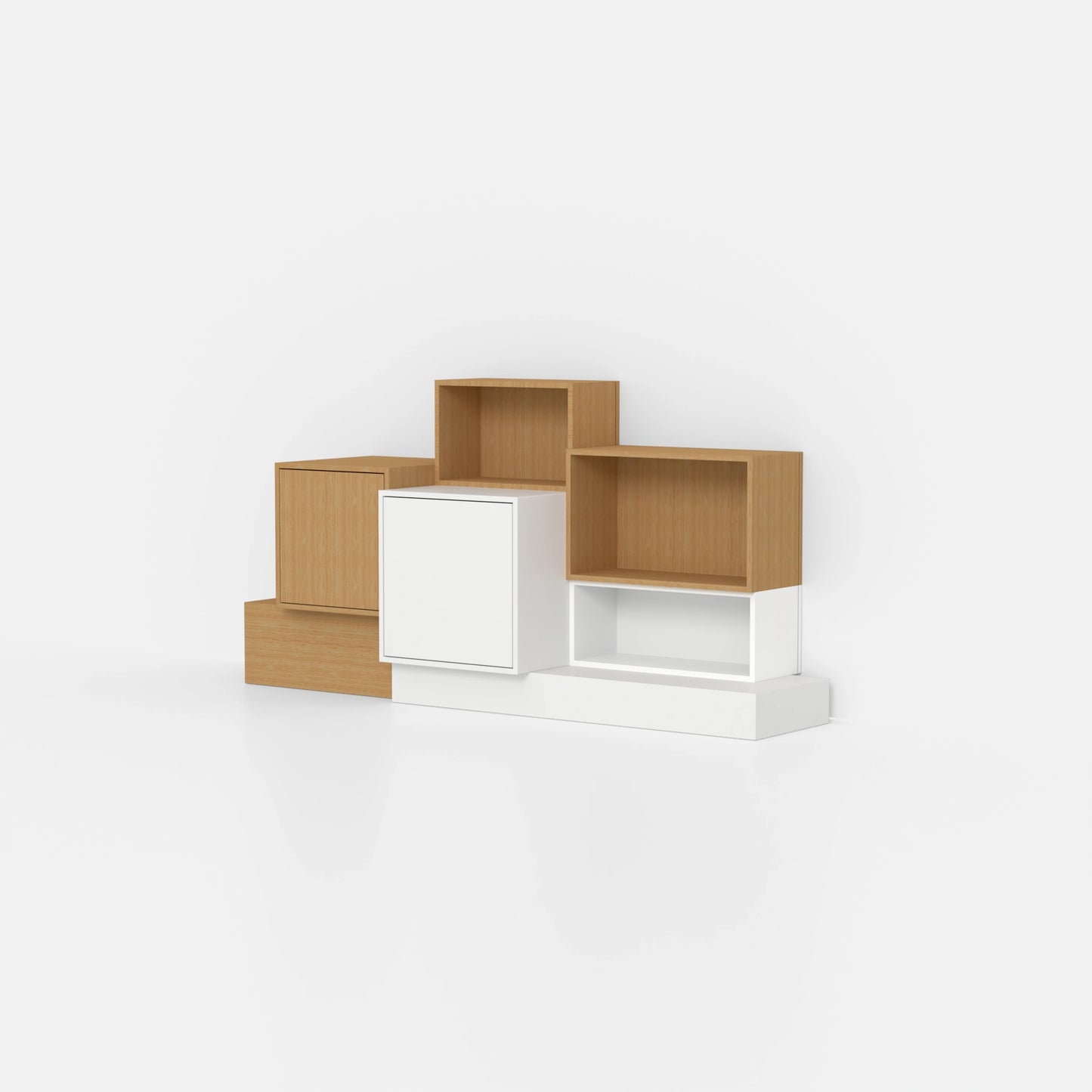 Modulares Regal SB034 von der rechten Seite
