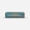 Modulares Sofa in Blau von vorne