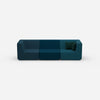 Modulares Sofa in Blau von vorne