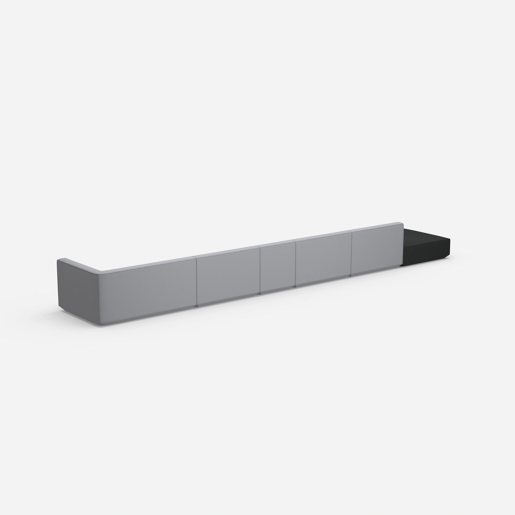 Modulares Sofa minimalistisch von hinten