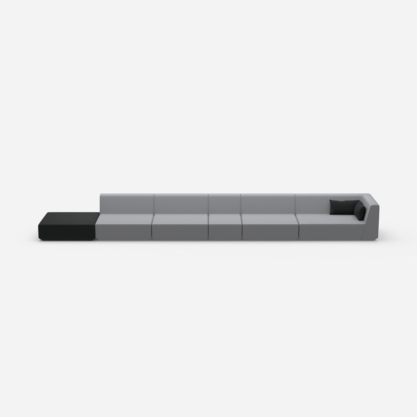 Modulares Sofa minimalistisch von vorne