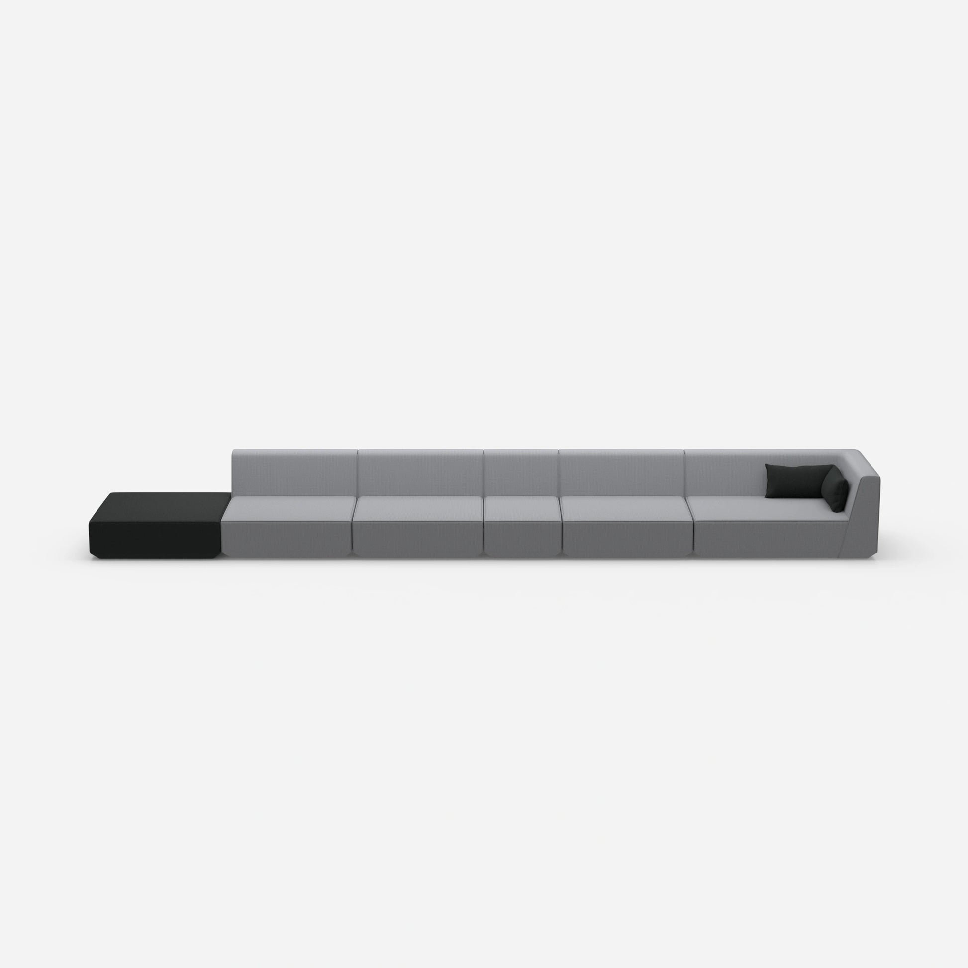 Modulares Sofa minimalistisch von vorne