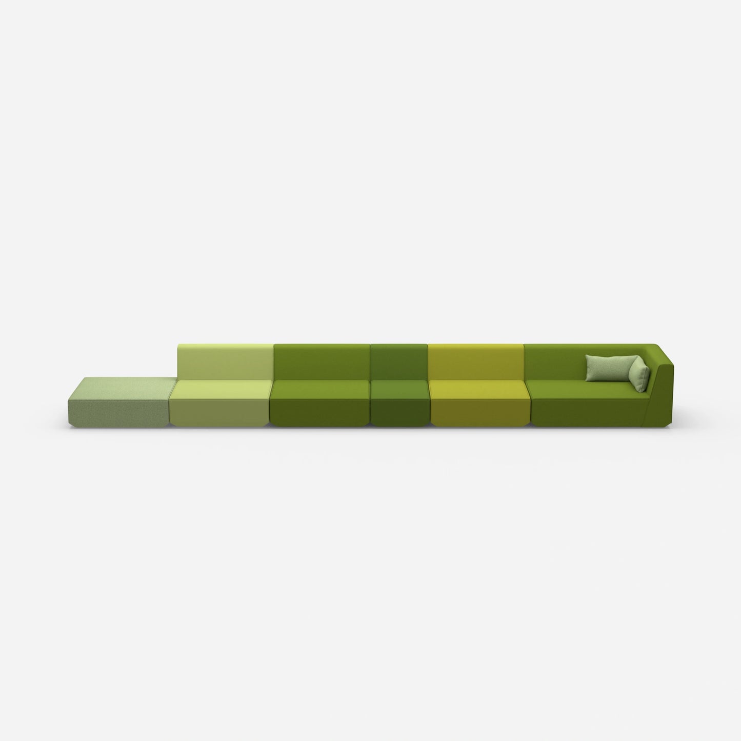 Modulares Sofa minimalistisch von vorne