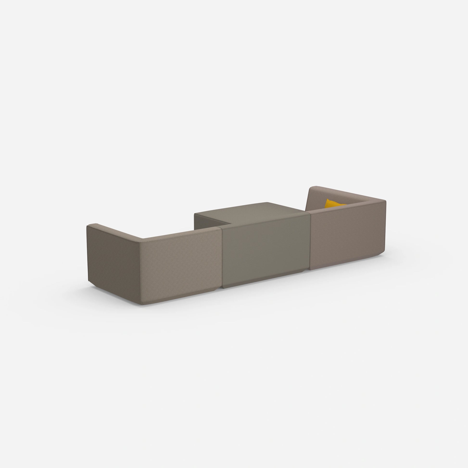 Modulares Sofa zum Schlafen von hinten