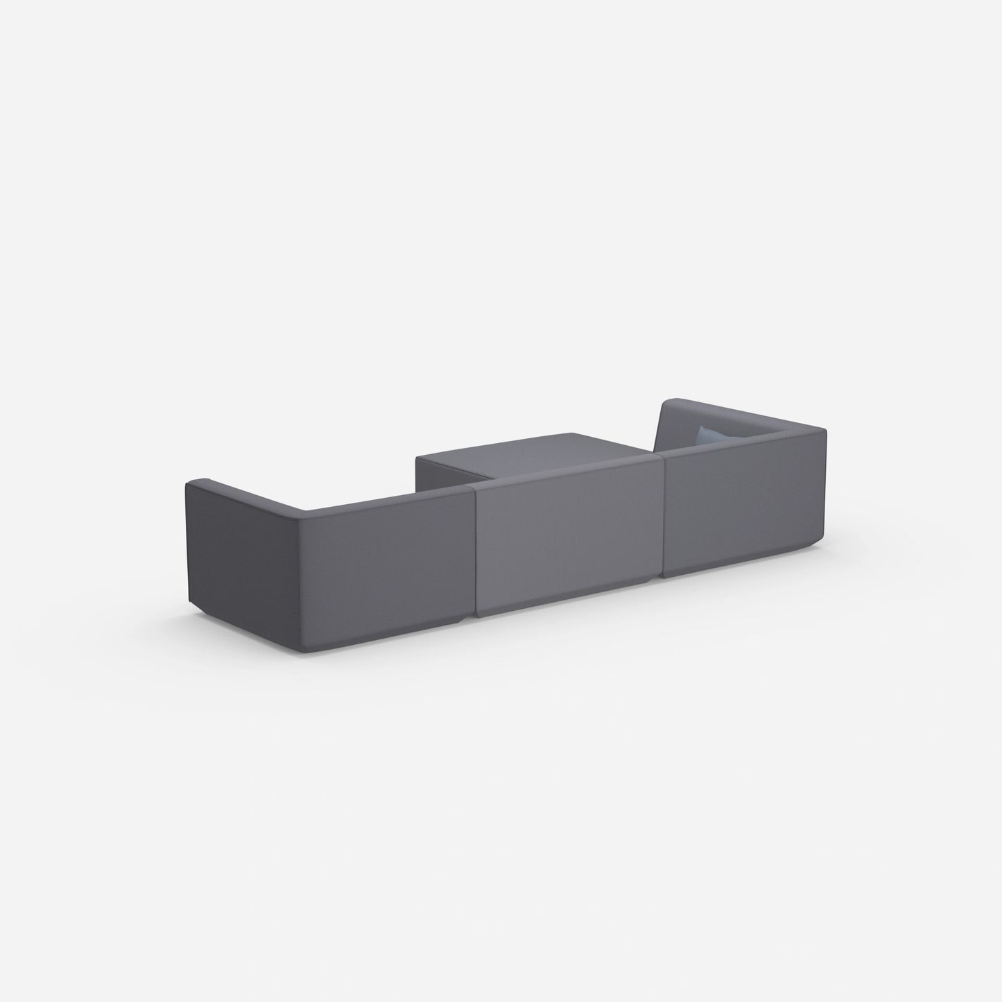 Modulares Sofa zum Schlafen von hinten