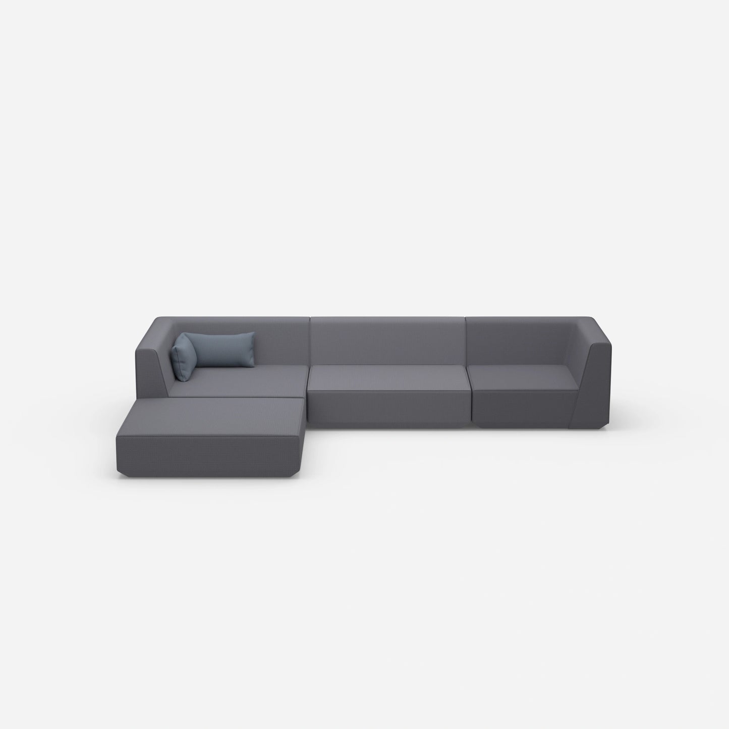 Modulares Sofa zum Schlafen von vorne