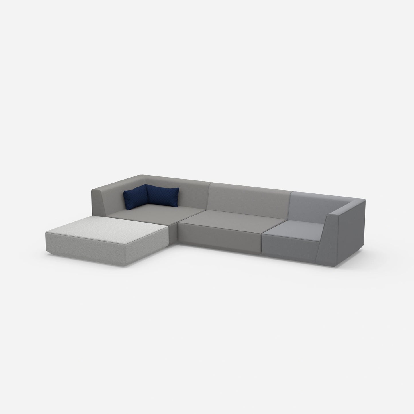 Modulares Sofa zum Schlafen von der Seite