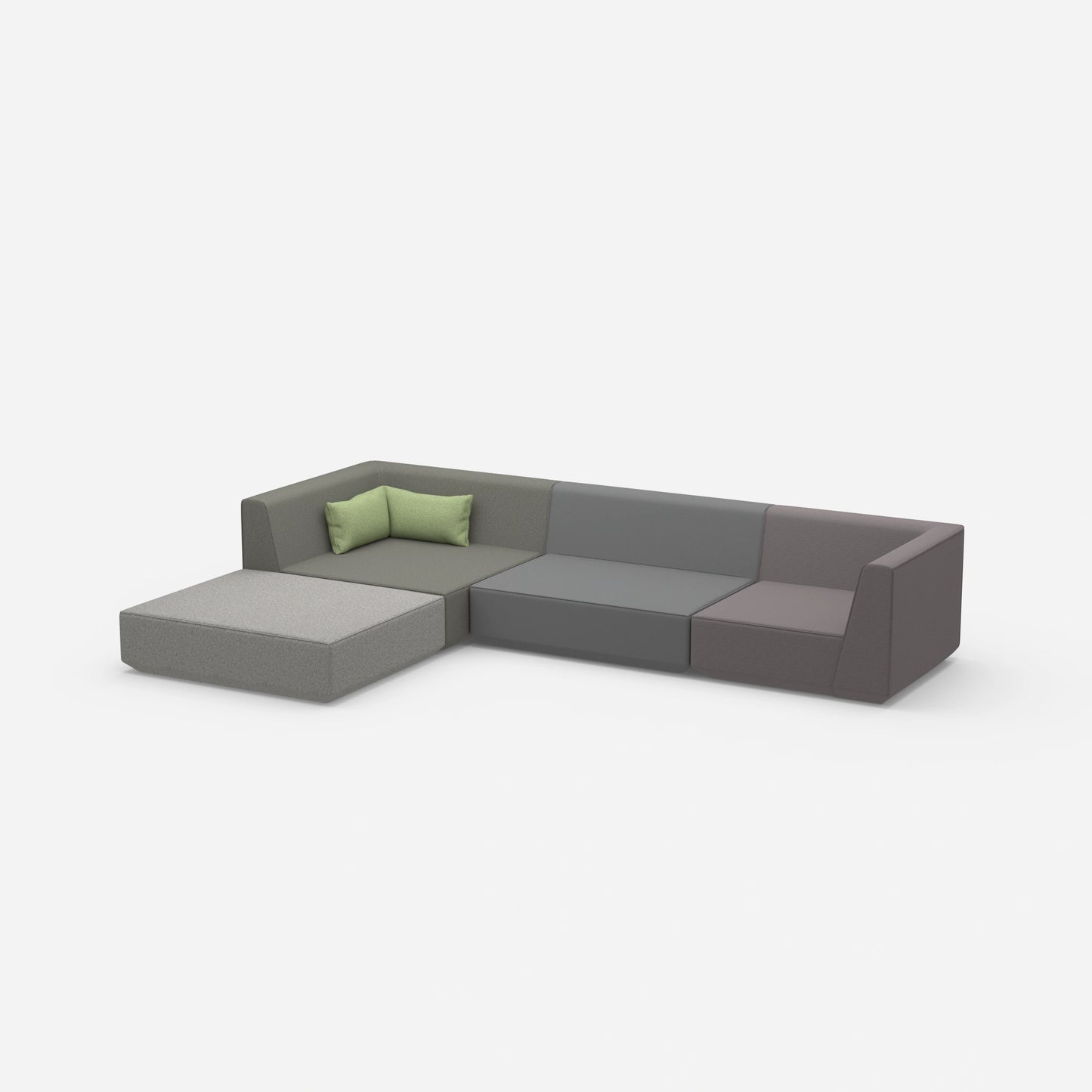 Modulares Sofa zum Schlafen von der Seite