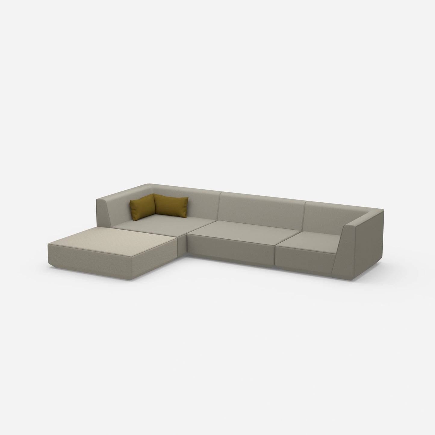 Modulares Sofa zum Schlafen von der Seite