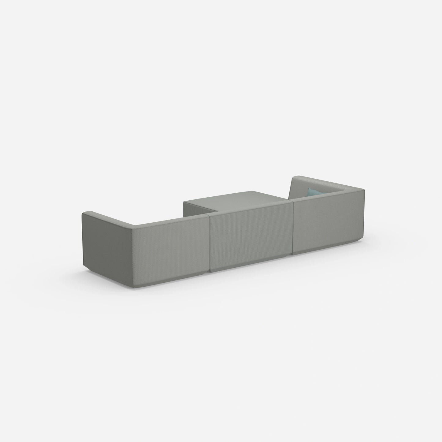 Modulares Sofa zum Schlafen von hinten