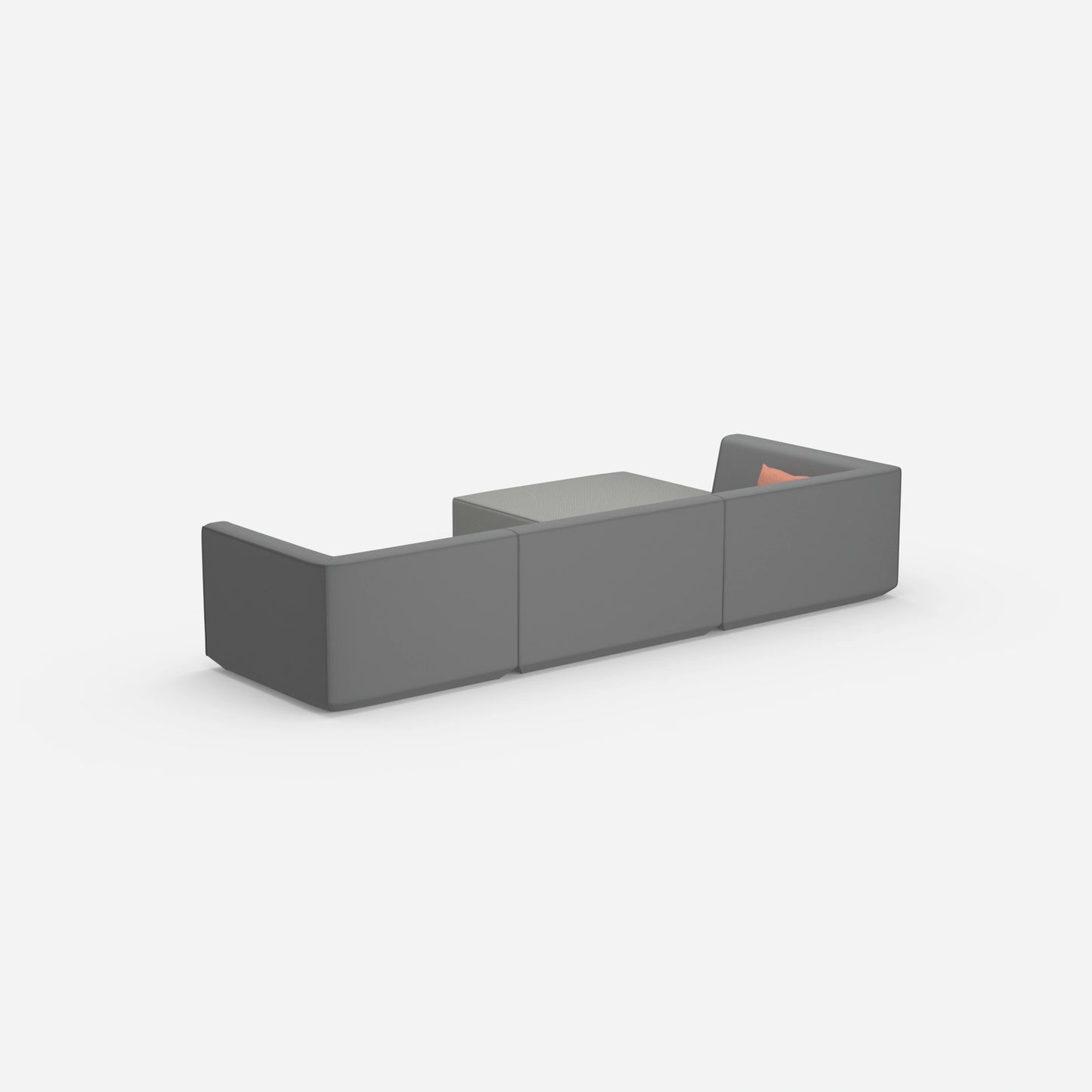 Modulares Sofa zum Schlafen von hinten