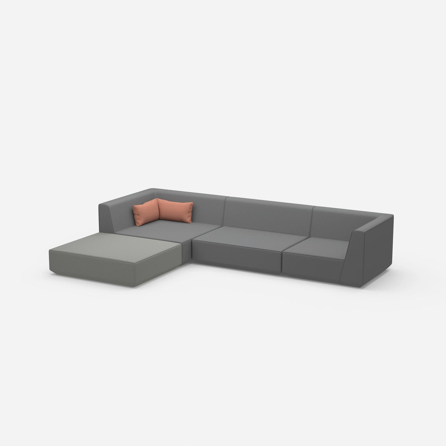 Modulares Sofa zum Schlafen von der Seite