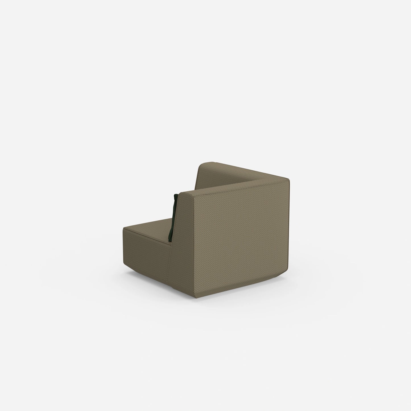 Niedriger Sessel von hinten