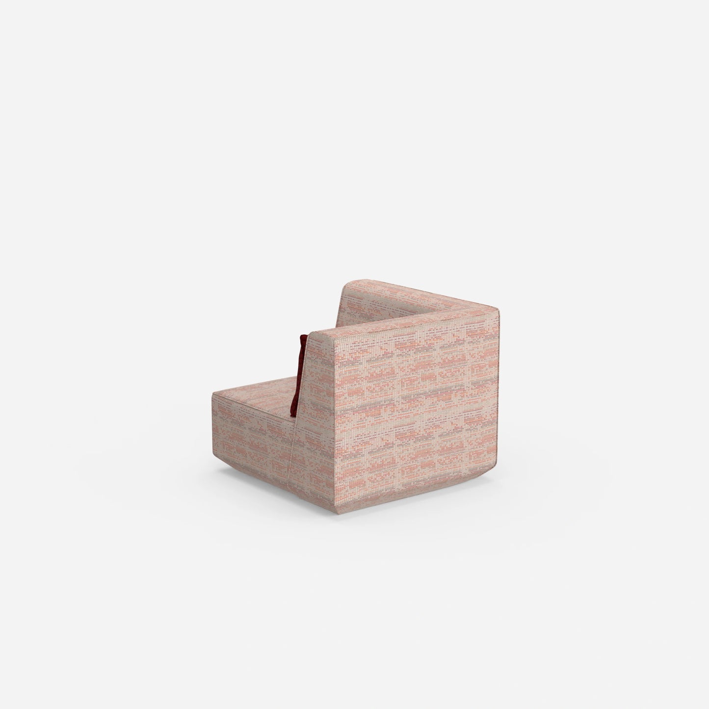 Niedriger Sessel von hinten