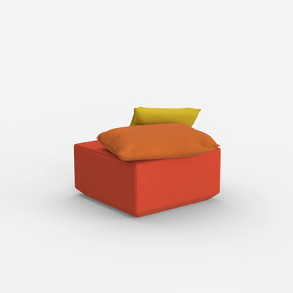 Pouf Modul viereckig von hinten