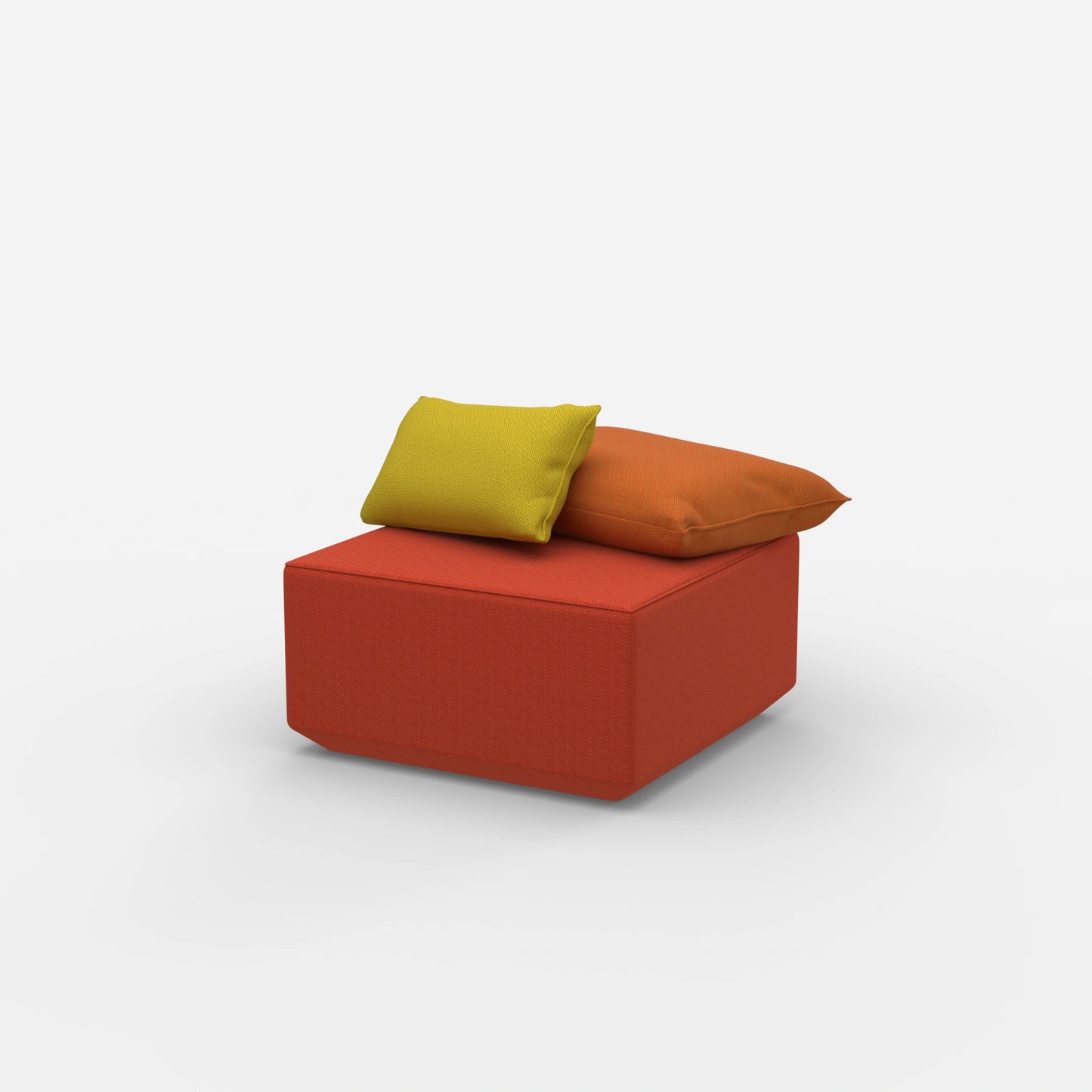 Pouf Modul viereckig von der Seite