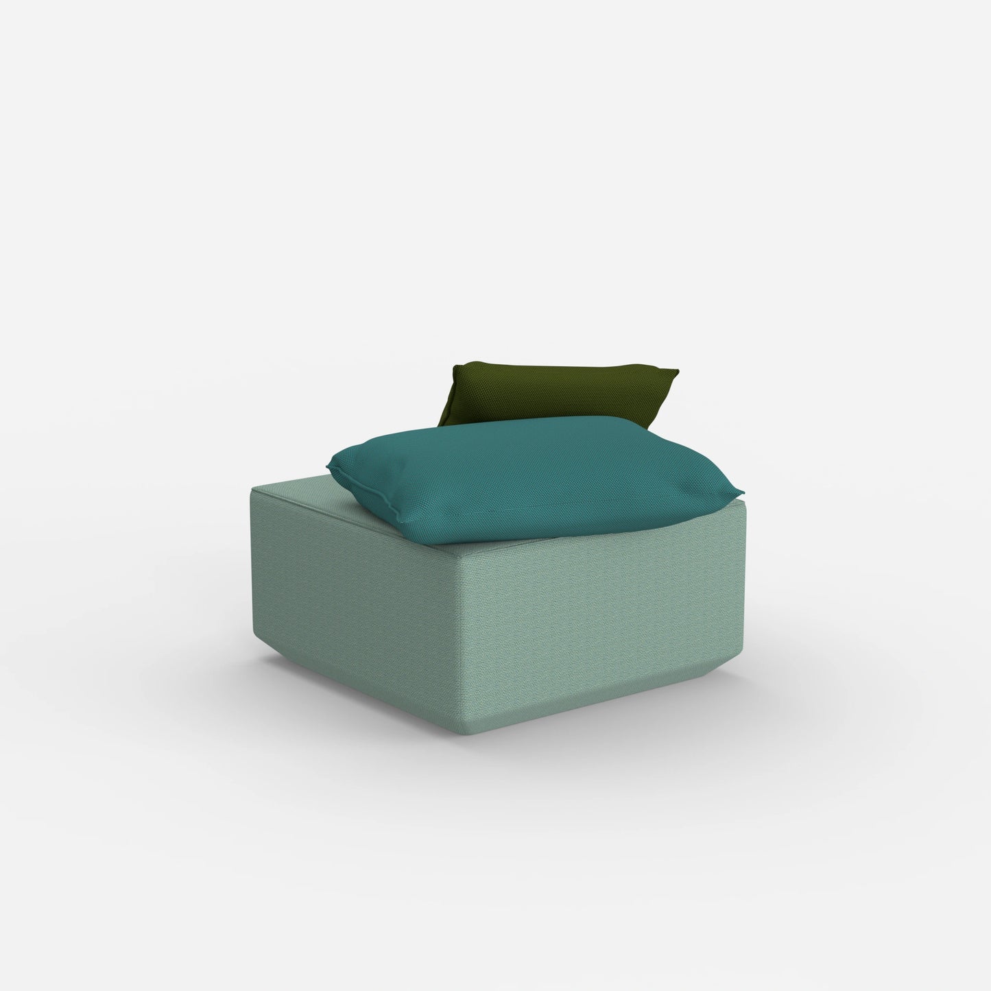 Pouf Modul viereckig von hinten