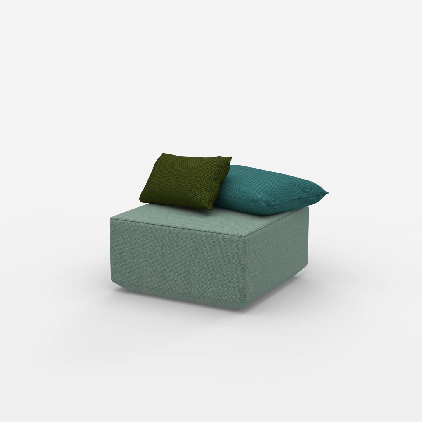 Pouf Modul viereckig von der Seite