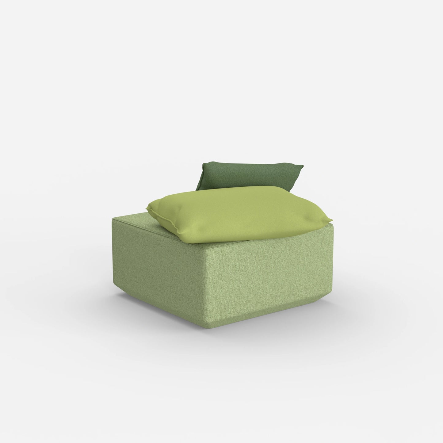 Pouf Modul viereckig von hinten