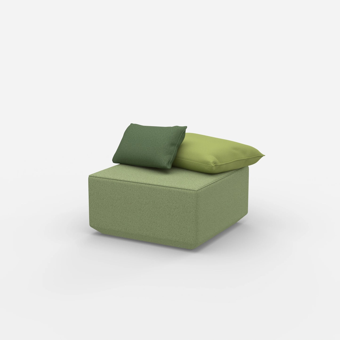 Pouf Modul viereckig von der Seite
