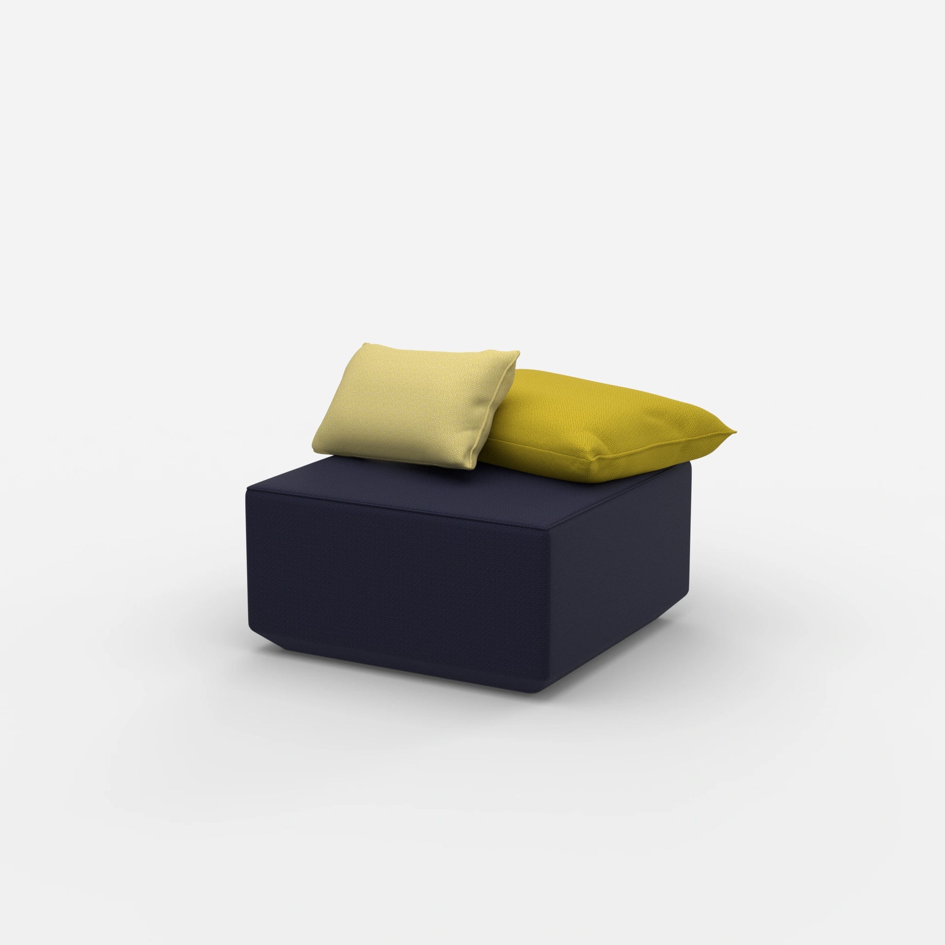 Pouf Modul viereckig von der Seite