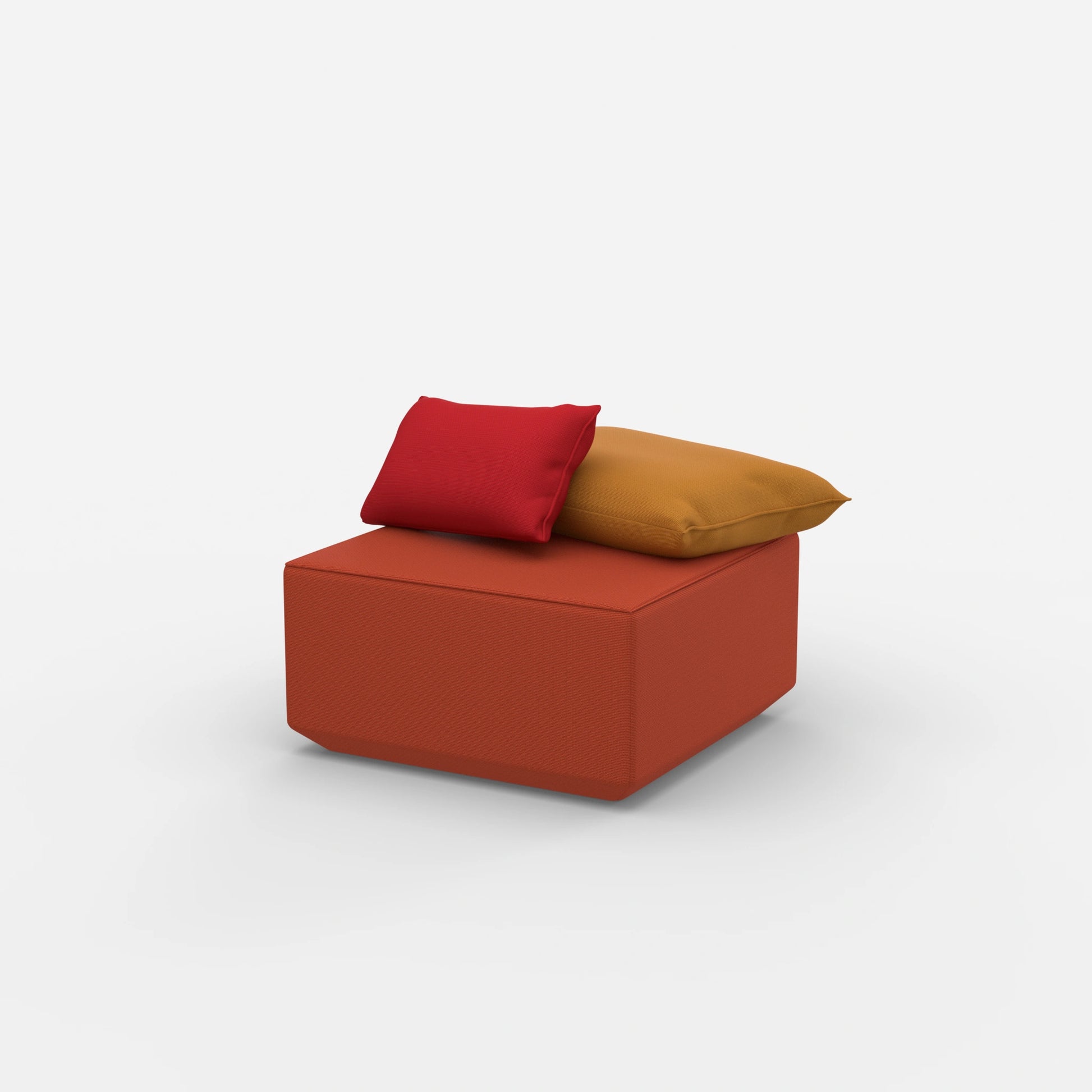 Pouf Modul viereckig von der Seite