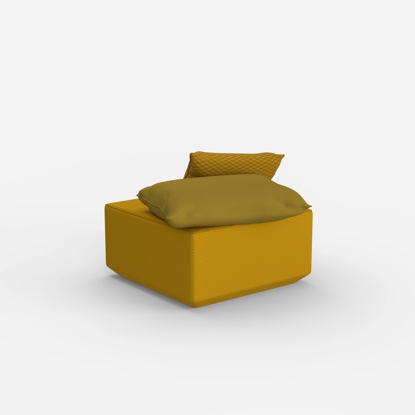 Pouf Modul viereckig von hinten