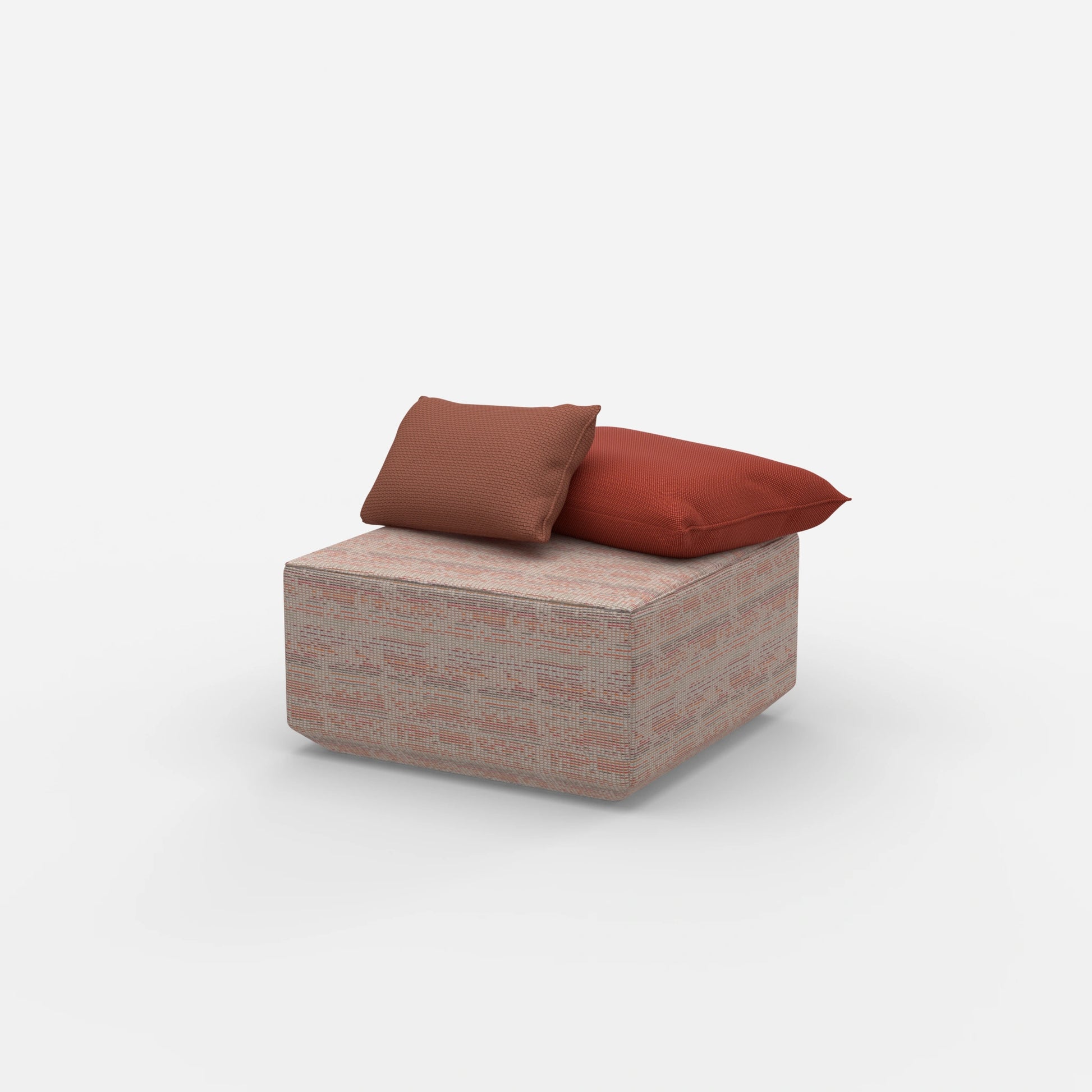 Pouf Modul viereckig von der Seite