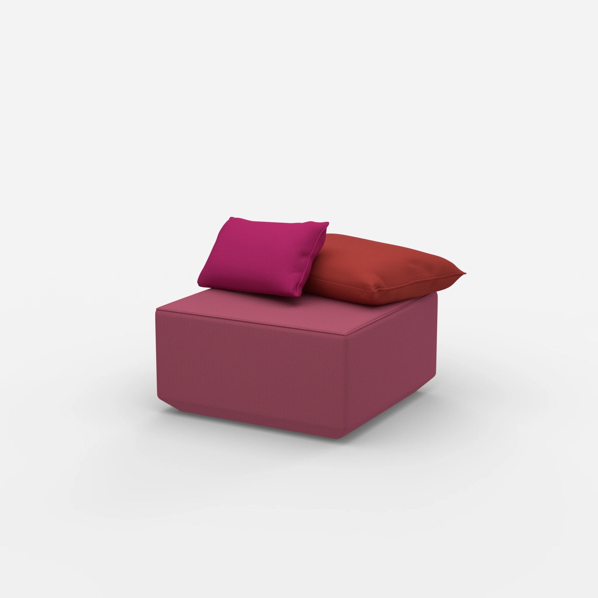 Pouf Modul viereckig von der Seite