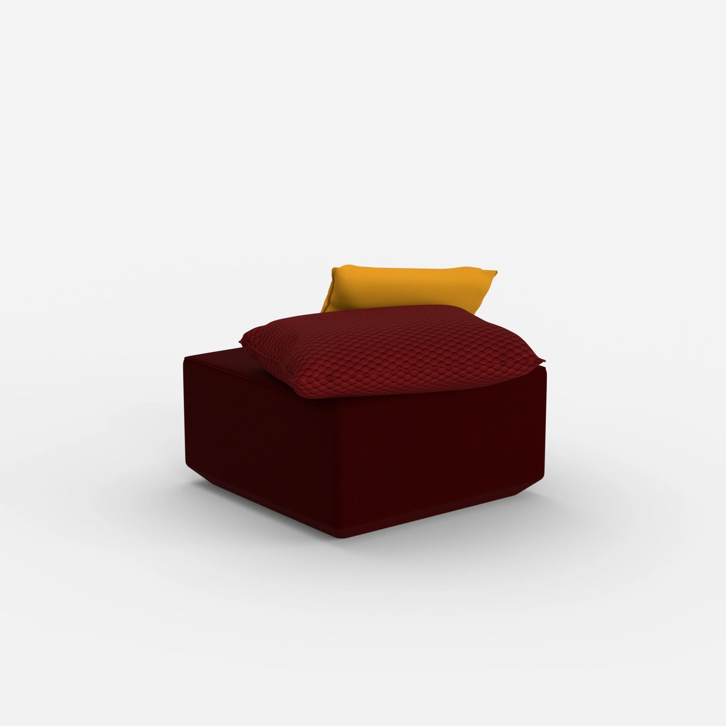 Pouf Modul viereckig von hinten