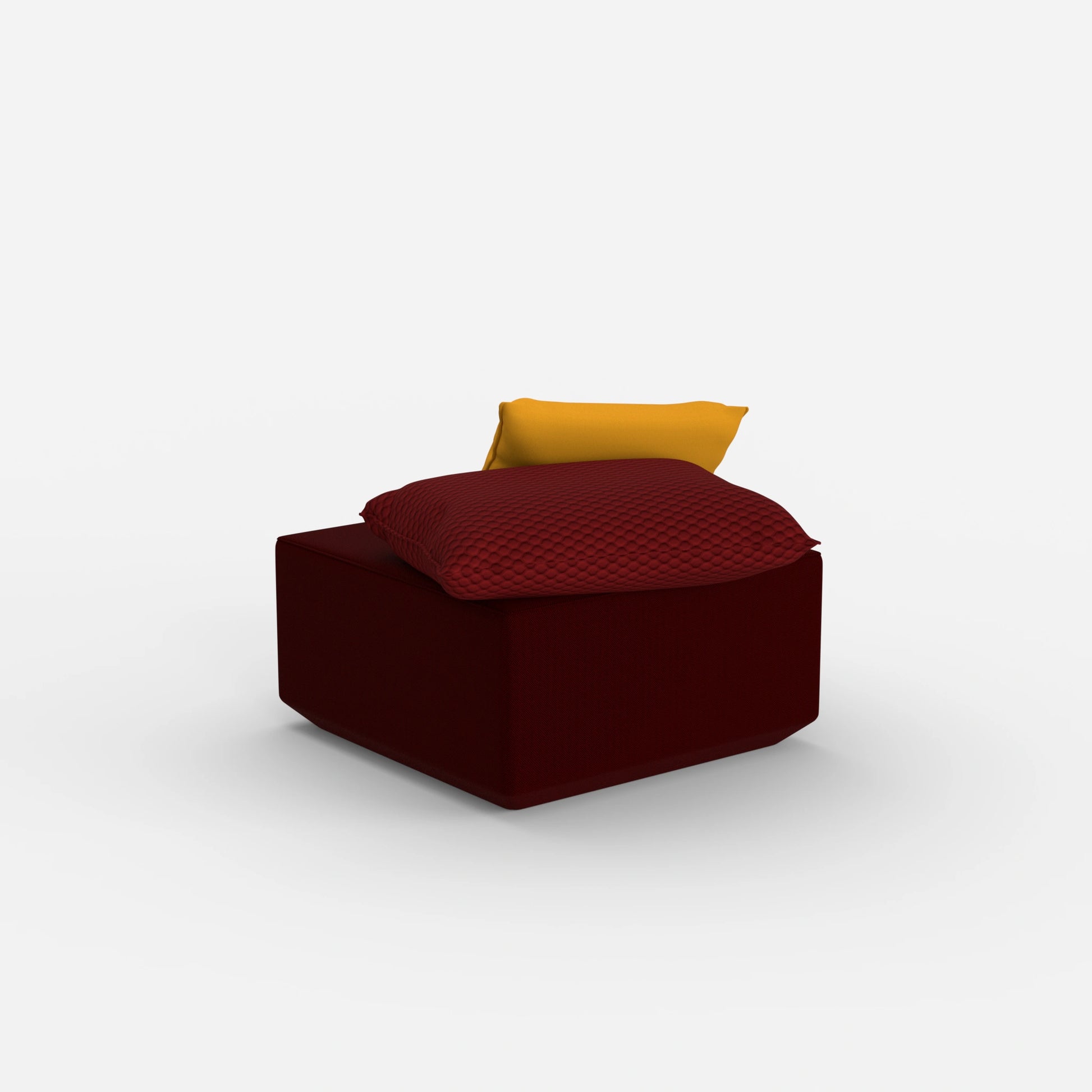 Pouf Modul viereckig von hinten