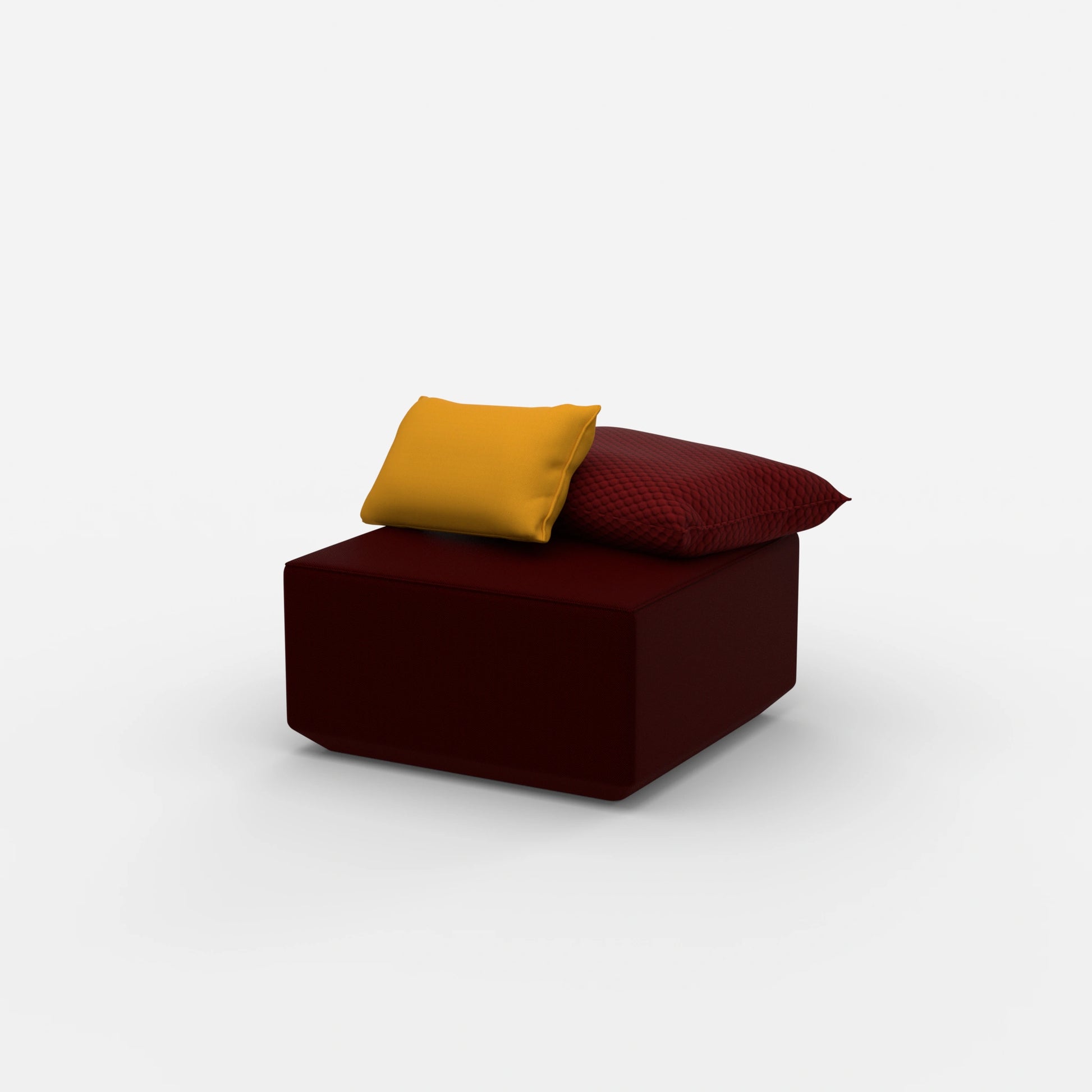 Pouf Modul viereckig von der Seite