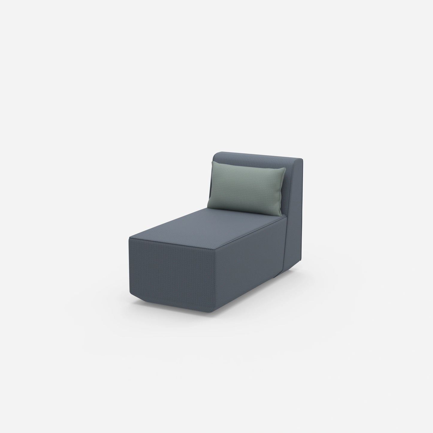 Recamiere modern klein von der Seite