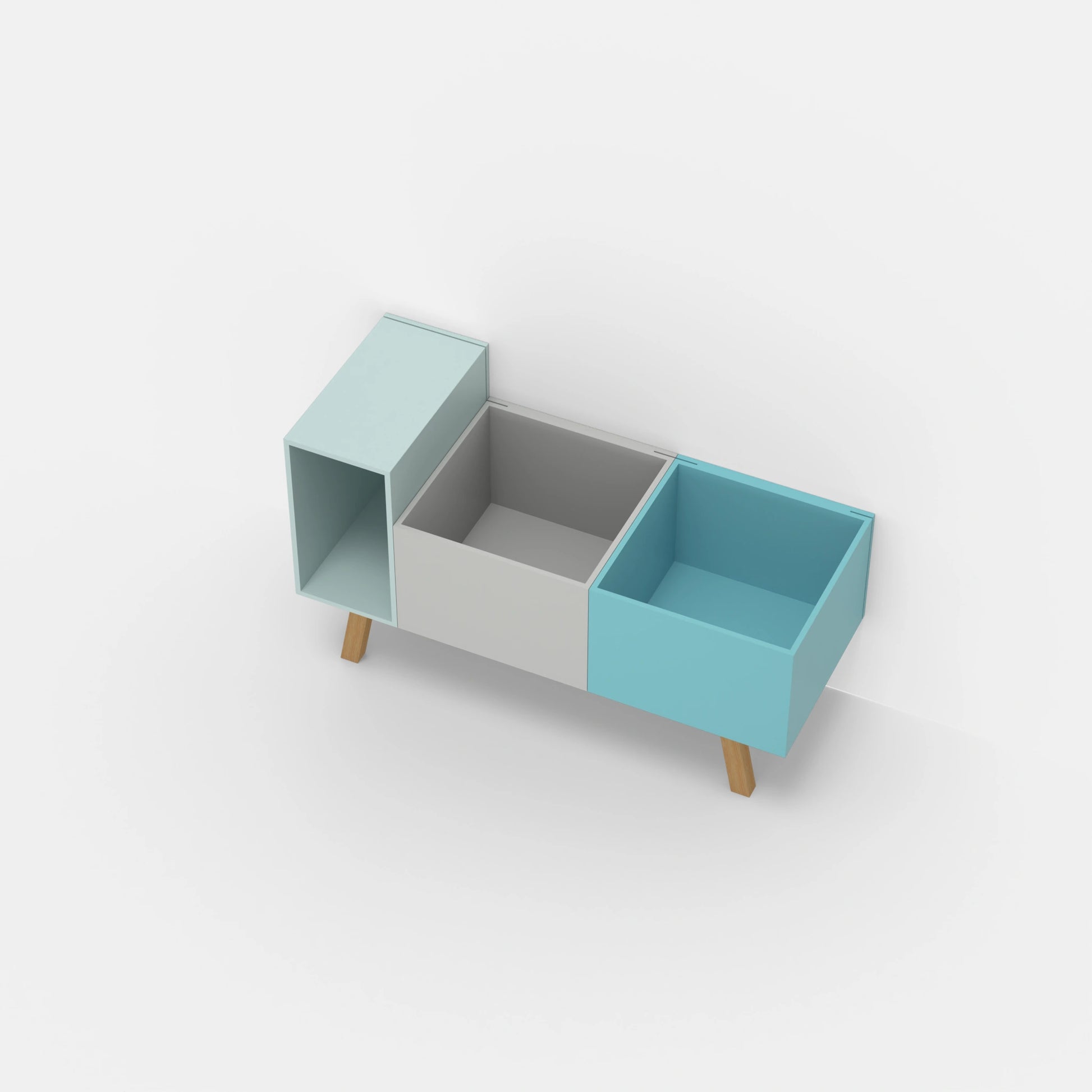 Schallplattenregal RK201 von oben