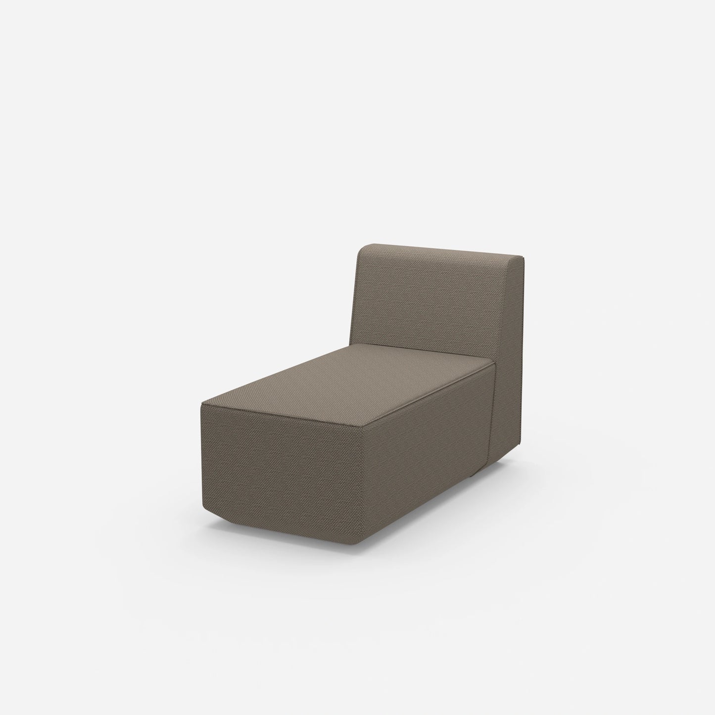 Schmale Recamiere 120 cm tief von der Seite