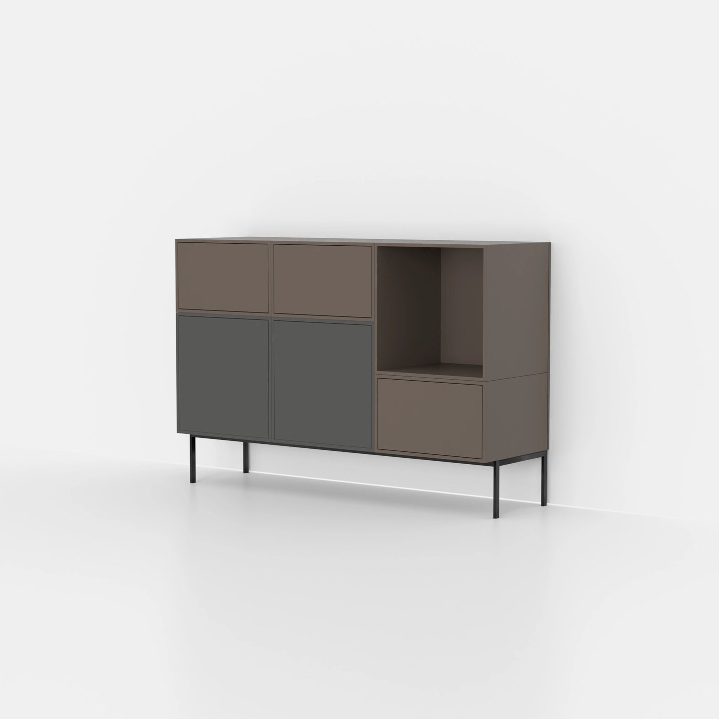 Schubladenregal RK1125 von der linken Seite