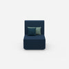Sessel blau von vorne