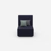 Sessel blau von vorne